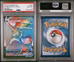 PSA 8 NM-MT Melmetal VMAX 080/078 Pokemon GO FA Secret Rare Holo Pokemon 2022 - Image 3
