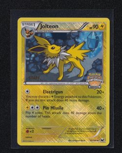 Pokemon card Jolteon Championship STAFF Promo Card English Version Rare Used F/S - Image 1