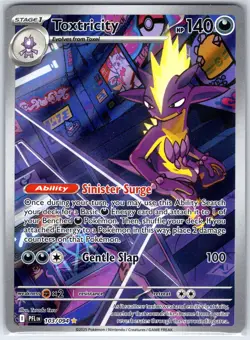 Toxtricity 103/094 Illustration Rare Phantasmal Flames Pokemon Holo Near Mint - Image 1