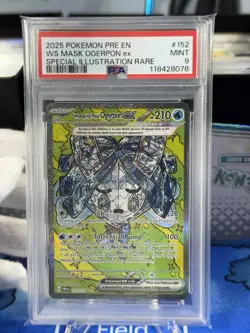 Wellspring Mask Ogerpon ex 152/131 Prismatic Evolutions Holo PSA 9 Pokemon - Image 1