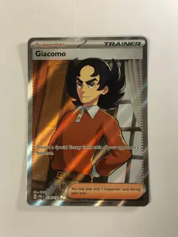 Pokemon TCG Prismatic Evolutions Full Art Giacomo 138/131 Near Mint - Image 1