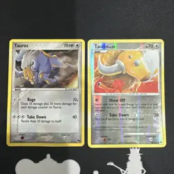 Pokemon Tauros Lot Pop Series 2 LP Platinum Reverse Holo MP - Image 1