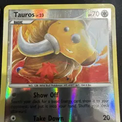 Pokemon Tauros Lot Pop Series 2 LP Platinum Reverse Holo MP - Image 4