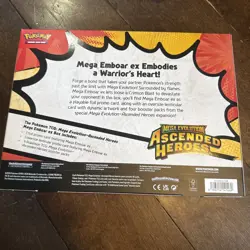 Pokemon TCG Ascended Heroes Mega Emboar Ex Box 4 Booster Packs New Sealed - Image 2