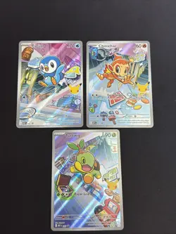 Pokemon TCG First Partner Illustration Series 1 Gen 4 Sinnoh Starters (B) - Image 2