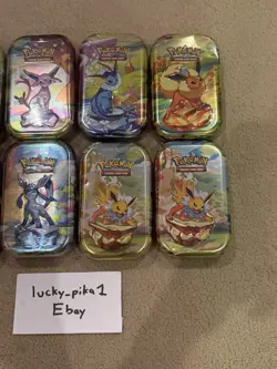 Pokemon TCG Prismatic Evolutions Mini Tin Lot of 8x⚡ FACTORY SEALED ⚡ - Image 4