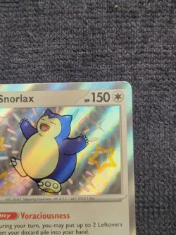 Pokemon TCG - Snorlax 202/091 - Shiny Holo Rare - Paldean Fates - Image 3