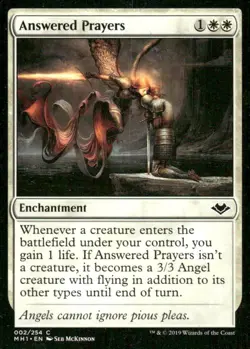 Answered Prayers 002/254 Modern Horizons MTG Magic the Gathering card - Image 1