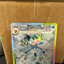 Glaceon ex 150/131 pokemon Prismatic Evolutions SIR near mint ships fast - Image 2