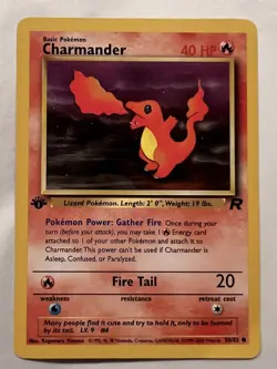 Pokemon TCG Charmander Team Rocket 50 Regular 1st Edition MINT - Image 1