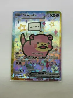 Pokemon Fun Art Slowpoke 016/055 Cracked Ice Ultra Rare! Really Cool and Rare! - Image 1