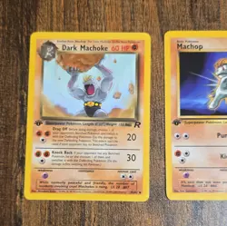 Pokemon TCG Team Rocket Vintage Lot - Machop Dark Machoke 1st edition - Image 2