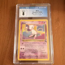 Pokemon Mew Promo Wotc Black Star 08/53 CGC 8 Blue Label 2000 English - Image 1