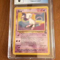 Pokemon Mew Promo Wotc Black Star 08/53 CGC 8 Blue Label 2000 English - Image 3