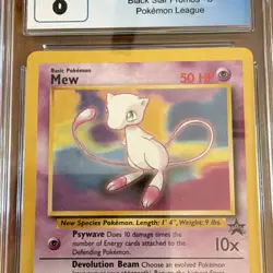 Pokemon Mew Promo Wotc Black Star 08/53 CGC 8 Blue Label 2000 English - Image 4
