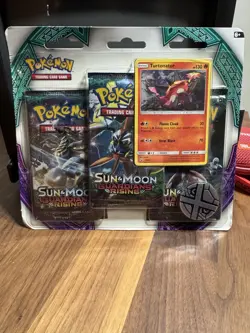 Pokemon Sun & Moon Guardians Rising 3 Booster Pack Turtonator Sealed Blister - Image 1