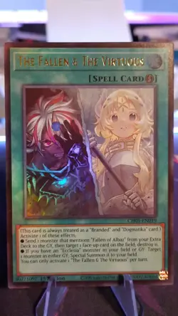 The Fallen & The Virtuous - THE CHRONICLES DECK: CH01-EN019 Ultra Rare Yu-Gi-Oh - Image 1