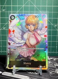 One Piece TCG: Stussy OP07-085 SR NM ENG Foil. - Image 1