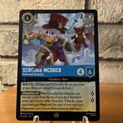 Ravensburger Disney Lorcana Scrooge McDuck Reformed Ebenezer 152/204 Foil Ward - Image 1