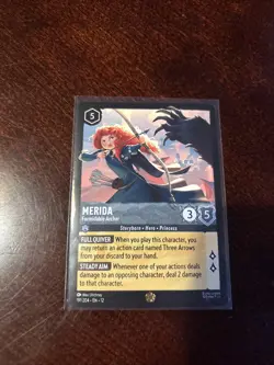 Disney Lorcana Wilds Unknown Merida - Formidable Archer Legendary 191/204 Foil - Image 1