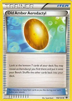 POKEMON CARD OLD AMBER 106/124 ITEM TRAINER POKEMON TCG CCG - Image 1