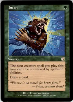 2002 MTG Torment Insist #127 LP - Image 1