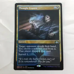 MTG Thought Erasure Guilds of Ravnica Friday Night Magic Foil Promo Near Mint - Image 1