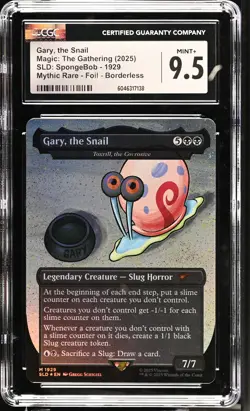 TOXRILL, THE CORROSIVE Secret Lair Gary, the Snail Foil Spongebob CGC 9.5 MTG - Image 1