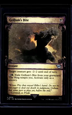 MTG Magic the Gathering LOTR Lord of the Rings Showcase Scroll 536 Gollum's Bite - Image 1
