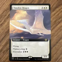 1x Timeless Dragon 445 Extended, NM - MTG MH2 Modern Horizons 2 - Image 1
