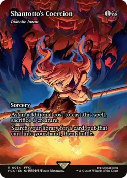 MTG English Shantotto's Coercion - Diabolic Intent (Showcase) NM Foil - Image 1