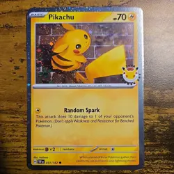 Pikachu - (Cosmo Holo) 051/162 Pokemon Day 2026 NM - Image 1