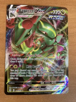 Pokemon Rayquaza VMAX 111/203 SWSH07 Evolving Skies Ultra Rare Holo Full Art NM - Image 1
