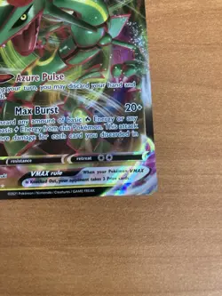 Pokemon Rayquaza VMAX 111/203 SWSH07 Evolving Skies Ultra Rare Holo Full Art NM - Image 3