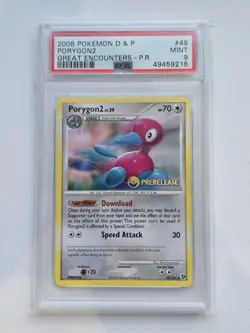 Pokemon Porygon2 - 49/106 - PRERELEASE - PSA 9 - Image 1