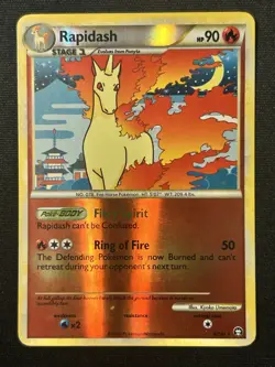 Rapidash 8/102 Holo Rare Reverse Holo LP, English Pokemon Triumphant FAST SHIP! - Image 1