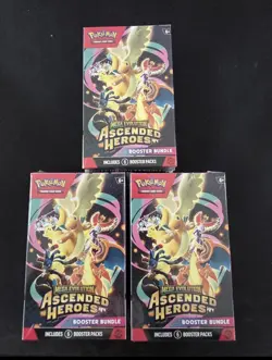 x3 Pokemon TCG: Mega Evolution Ascended Heroes Booster Bundle (6 Booster Packs)✅ - Image 1