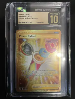 Pokemon TCG: Power Tablet Gold Rare (CGC Pristine 10) - Image 1