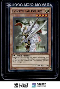 1996 YuGiOh 1st Edition Constellar Pollux #HA07-EN008 - Image 1