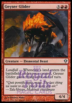 Geyser Glider 2x FOIL ZEN MTG Zendikar Uncommon MINT red - Image 1