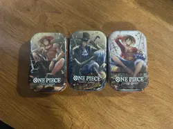 One Piece Tin Pack Set Vol 2 Set of 3 | TS-02 OP-13 | English Sealed Bandai - Image 1