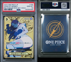 GOLD Jewelry Bonney One Piece 2024 PB Storage Box Set Japanese OP08-105 PSA 10 - Image 3