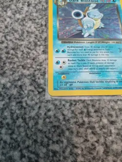 Dark Blastoise 3/82 Team Rocket English Edition Holo Pokemon Card WOTC - Image 4