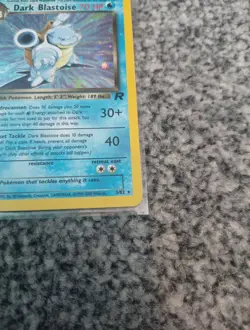 Dark Blastoise 3/82 Team Rocket English Edition Holo Pokemon Card WOTC - Image 5