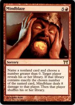 2004 Magic The Gathering Champions of Kamigawa Mindblaze #180 Light Play LP - Image 1