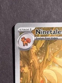 Pokemon TCG Ninetails Card 199-197 IR Obsidian Flames - Image 2