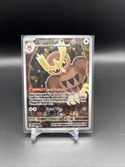 Pokemon Noctowl TCG Stellar Crown 141 Black Star Promo Holo Card - Image 1