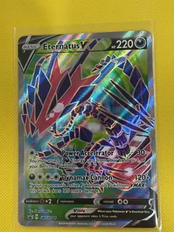 Eternatus V SWSH044 NM Full Art Promo Rare Pokemon Card - Image 1
