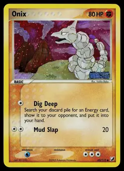 Pokemon Card - Onix Unseen Forces 65/115 Reverse Holo Stamped - Image 1