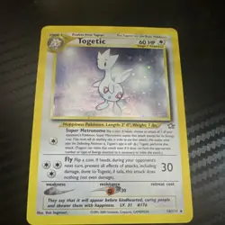 Pokemon Togetic Neo Genesis Holo Rare 16/111 60 HP Unlimited English Card - Image 1